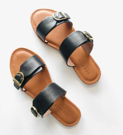 Double Strap Sandal with Buckle - SALE - Image 7